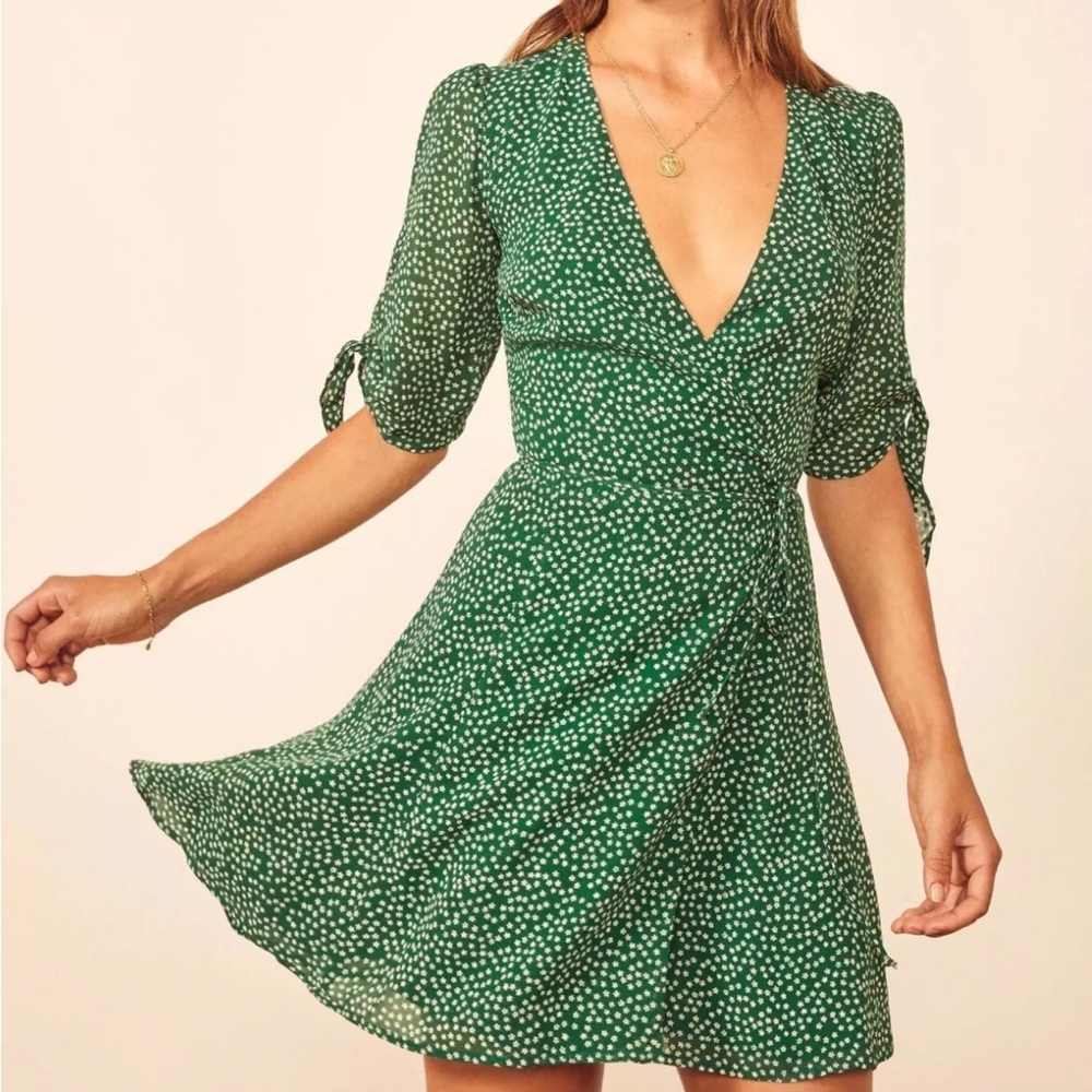 Reformation Sammy Wrap Dress